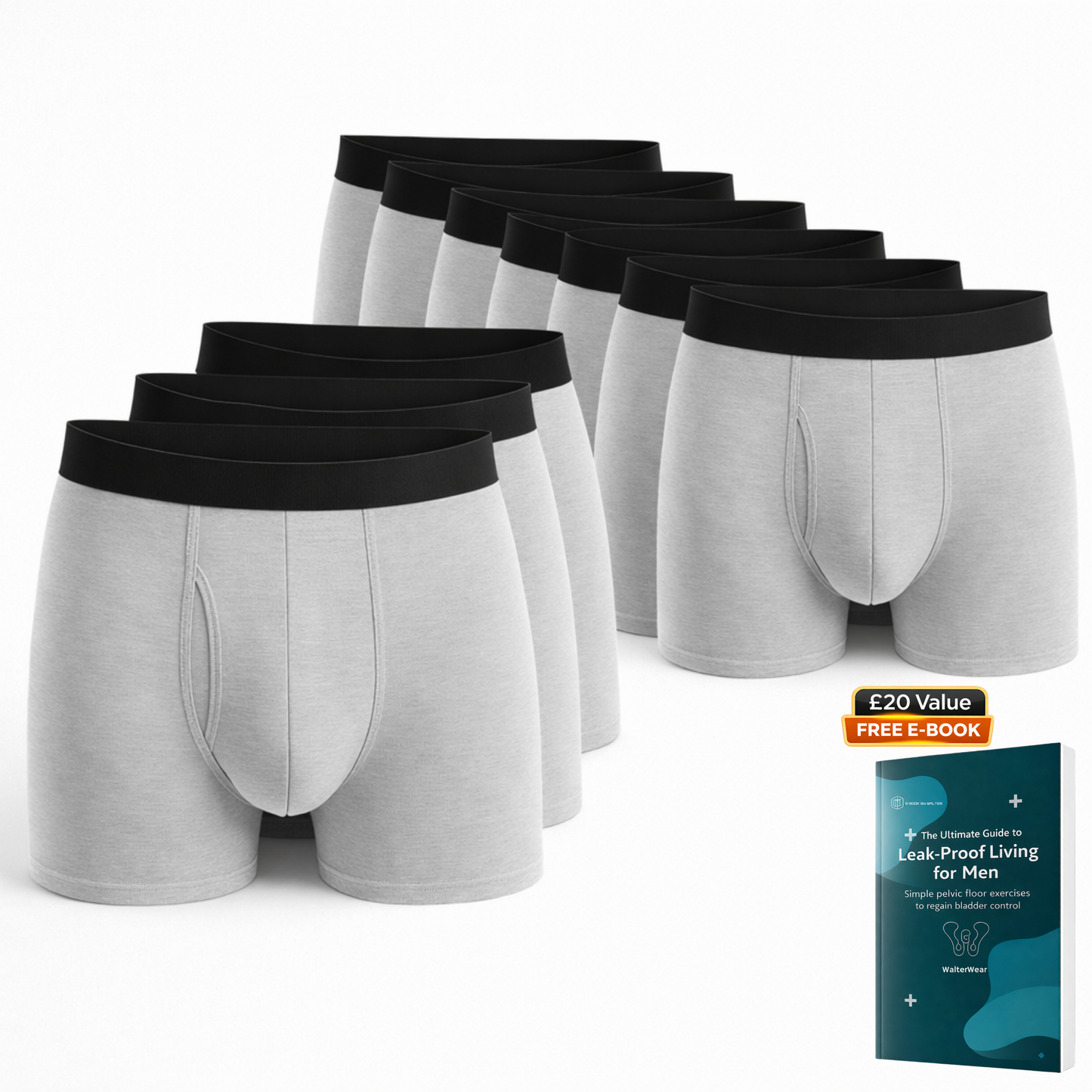 Walter’s Signature Leakproof Boxers (10-Pack) - Walter-Underwear