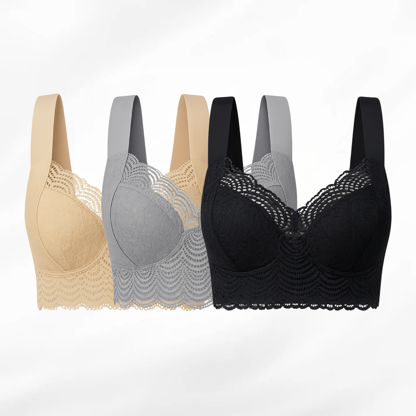 Lucy’s™ Original – Behagelig og støttende push-up-bh (3-pak)