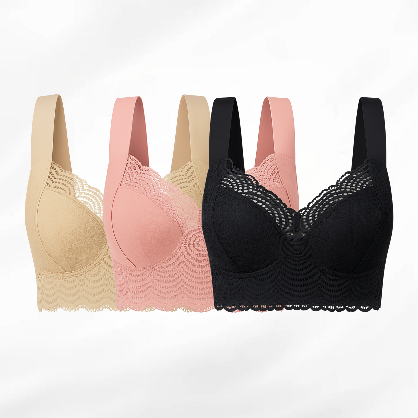 Lucy’s™ Original – Behagelig og støttende push-up-bh (3-pak)
