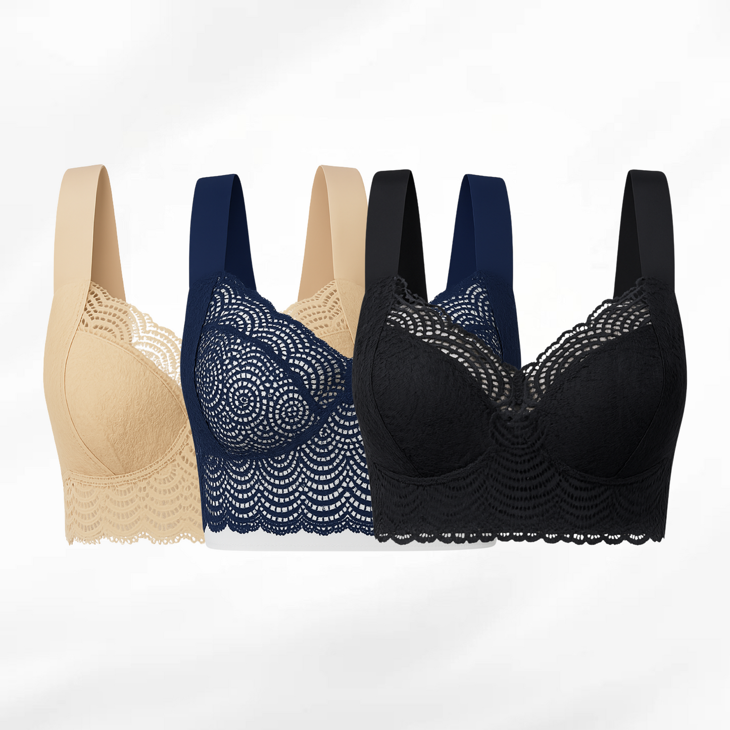 Lucy’s™ Original – Behagelig og støttende push-up-bh (3-pak)