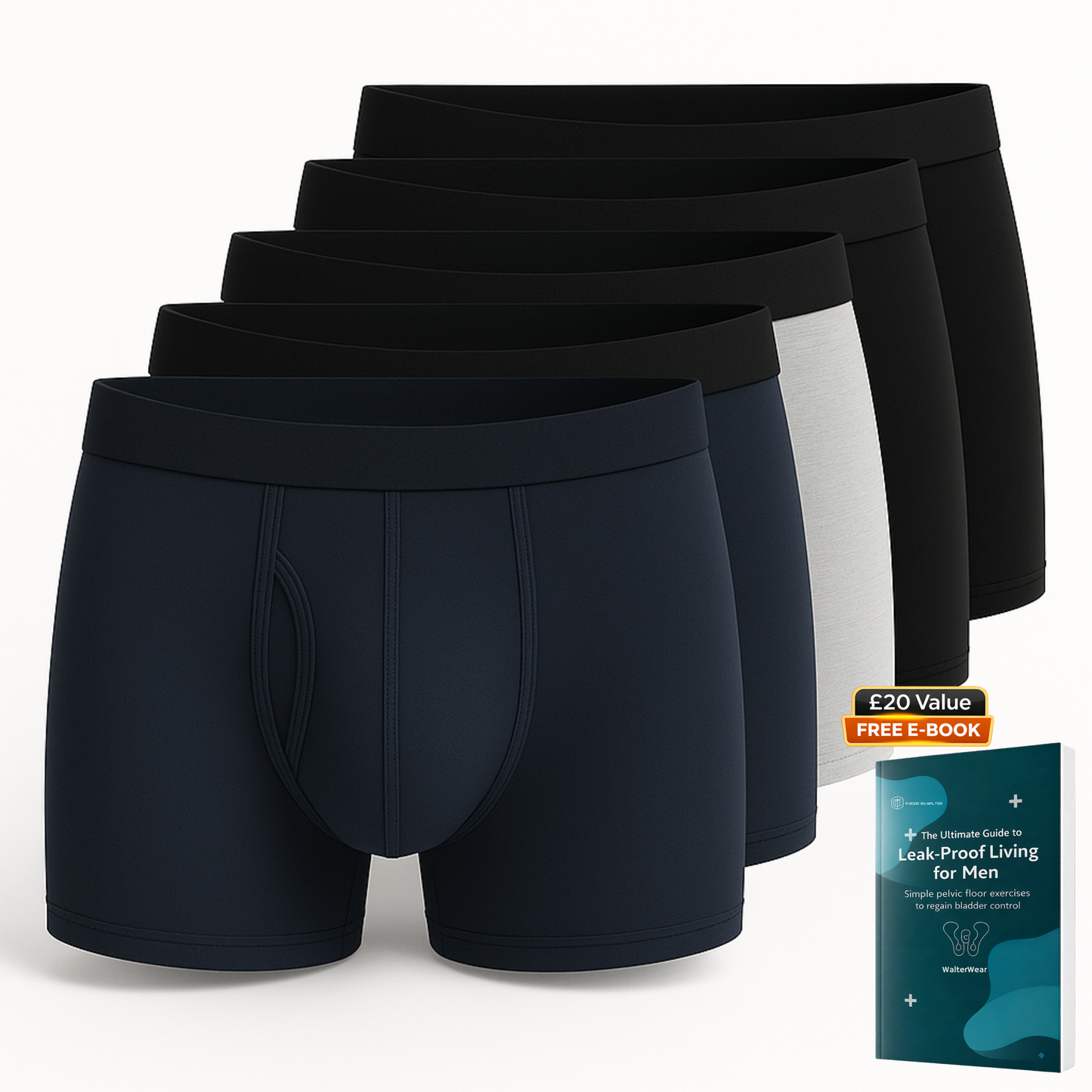 Walter’s Signature Leakproof Boxers (5-Pack)