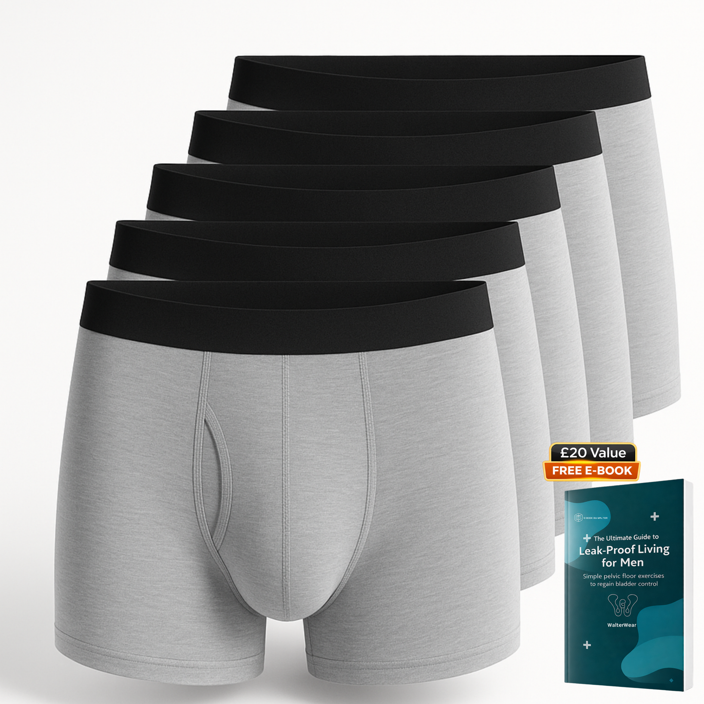 Walter’s Signature Leakproof Boxers (5-Pack)