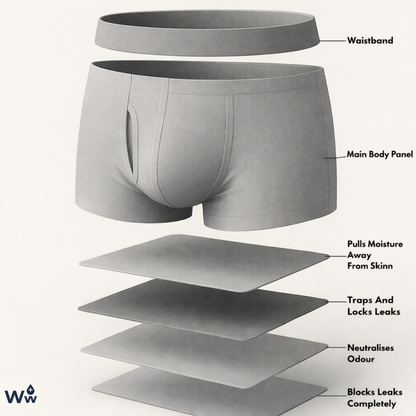 Walter’s Signature Leakproof Boxers Grey