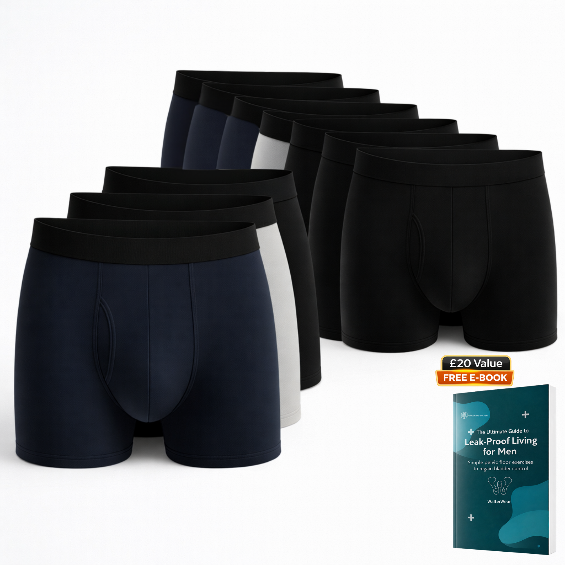Walter’s Signature Leakproof Boxers (10-Pack) - Walter-Underwear