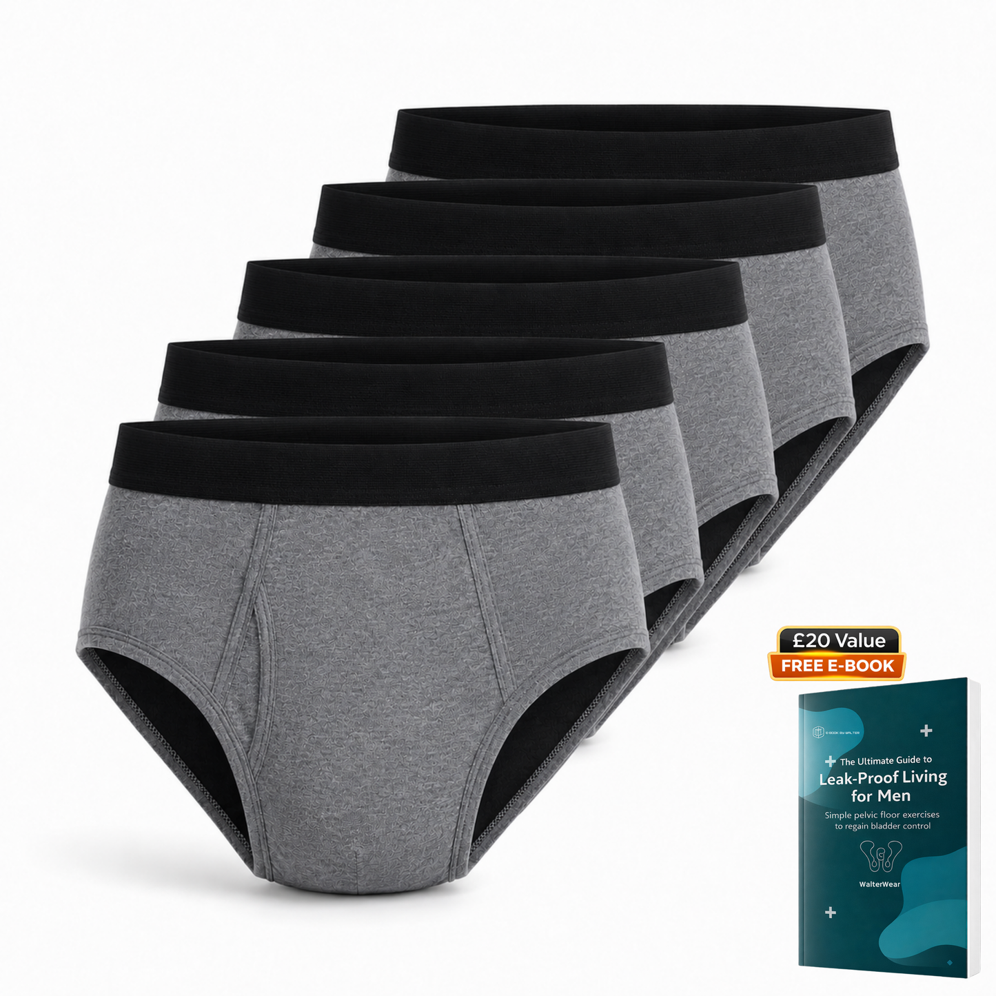Walter’s Signature Leakproof Briefs (5-Pack)