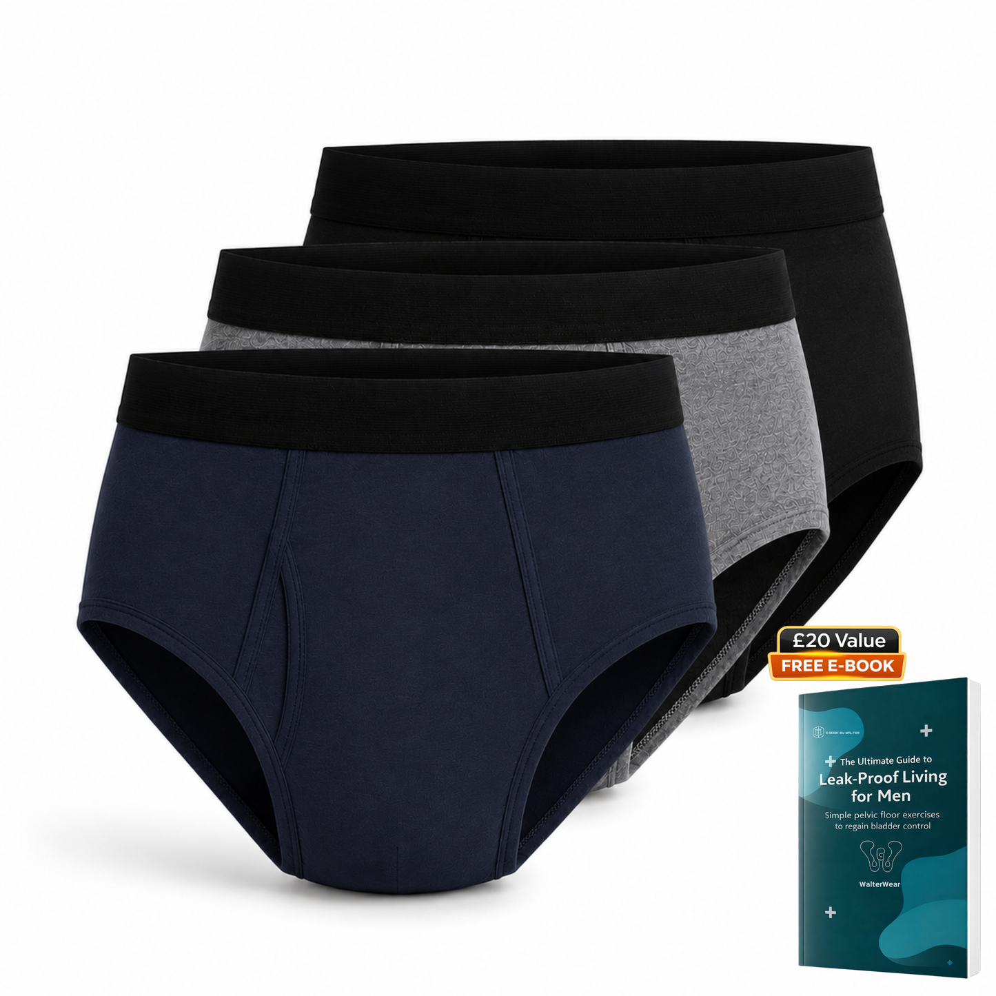 Walter’s Signature Leakproof Briefs (3-Pack)