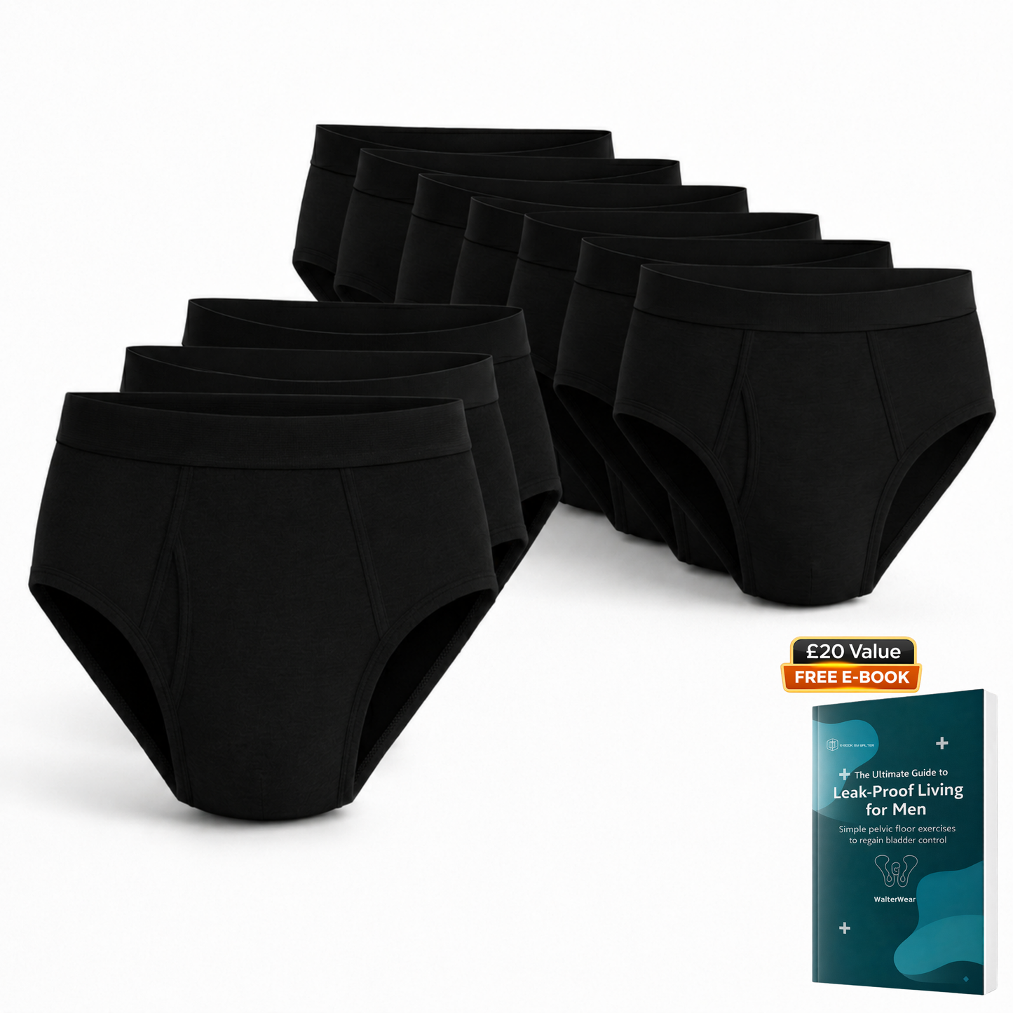 Walter’s Signature Leakproof Briefs (10-Pack)