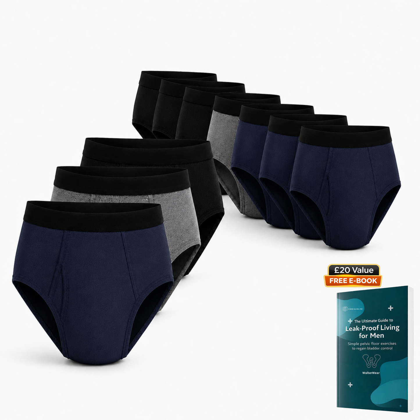 Walter’s Signature Leakproof Briefs (10-Pack)