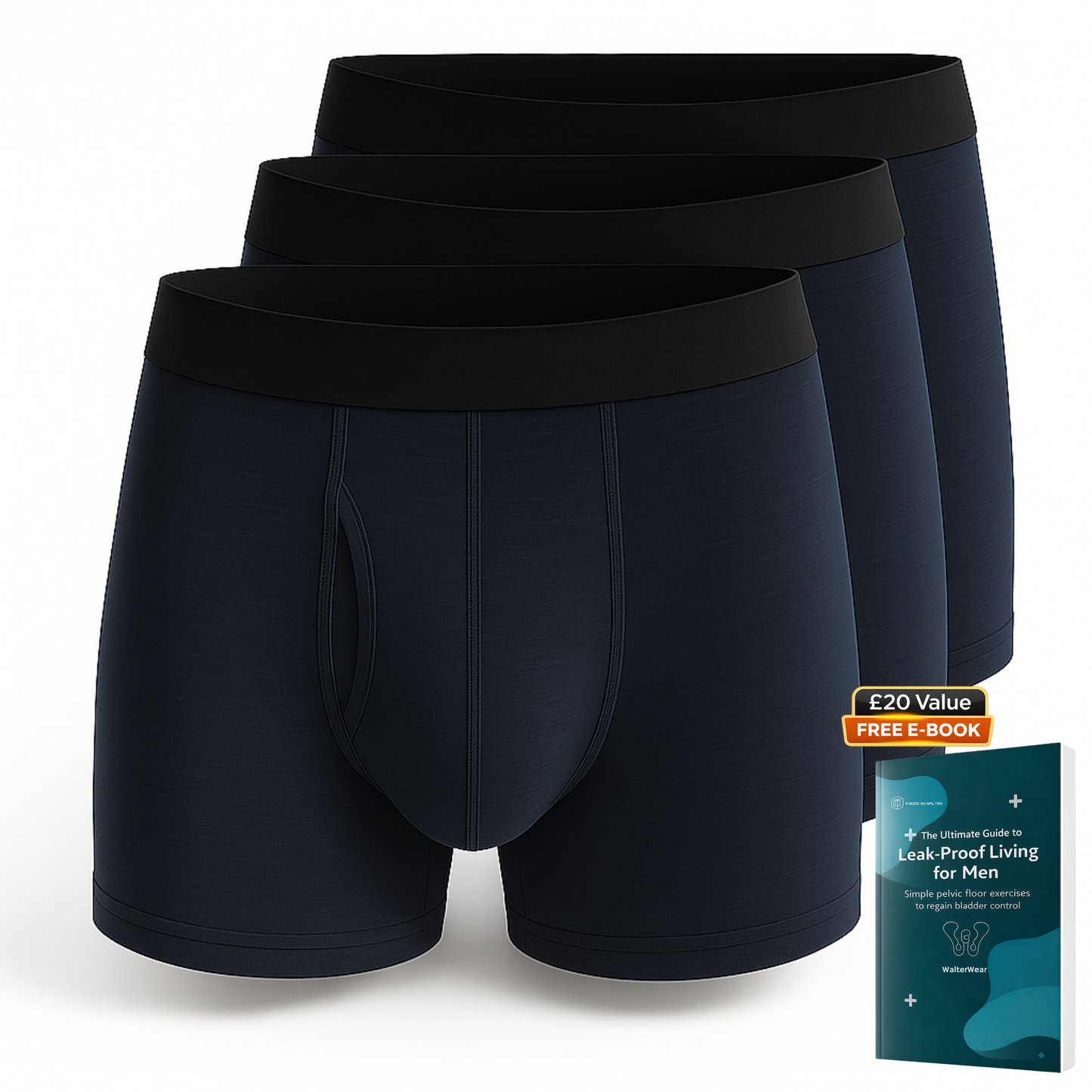 Walter’s Signature Leakproof Boxers (3-Pack) - Walter-Underwear
