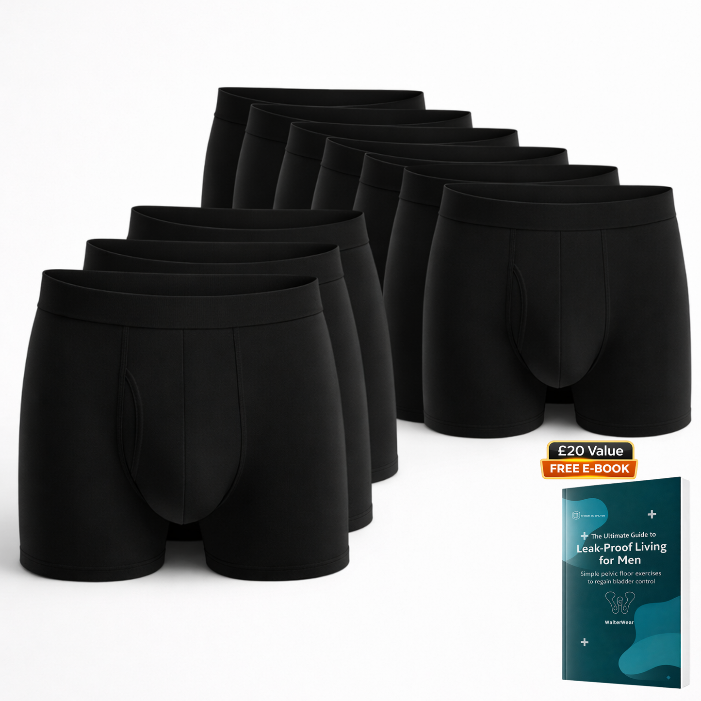 Walter’s Signature Leakproof Boxers (10-Pack) - Walter-Underwear